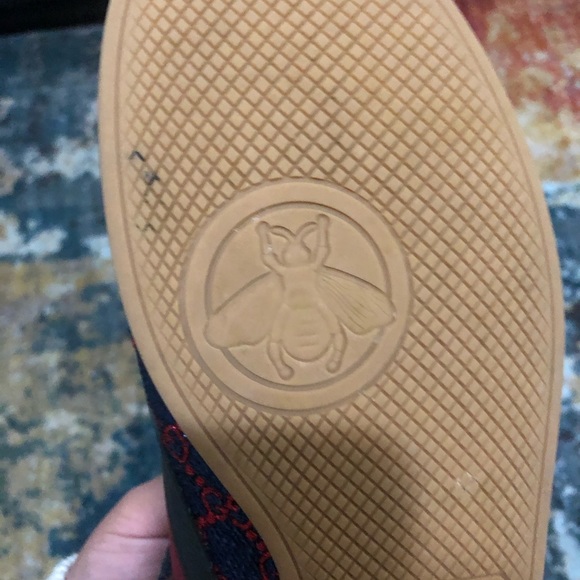 Gucci Metallic Lurex Web bowling sneaker - Picture 4 of 8